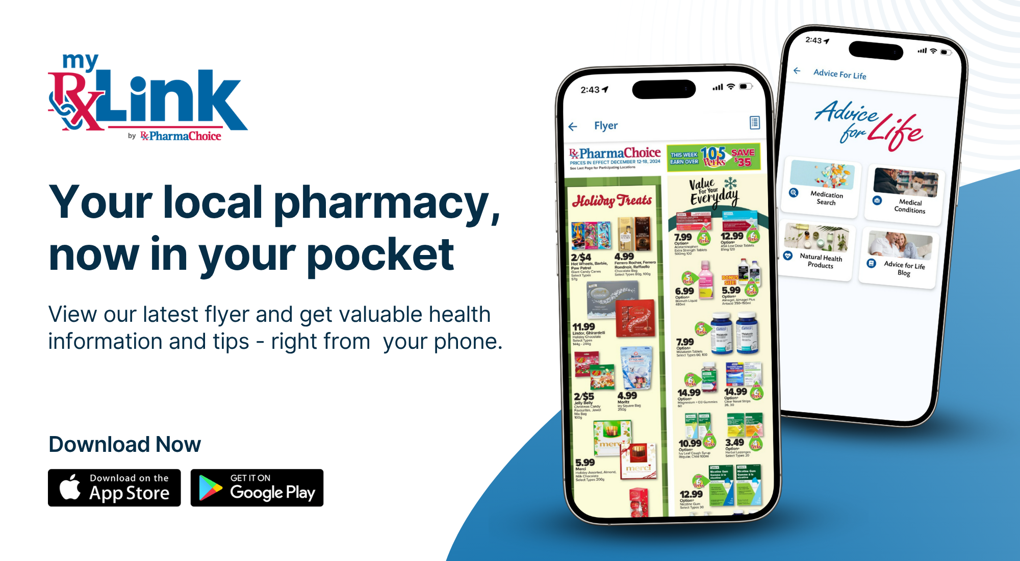 Download myRxLink mobile app.